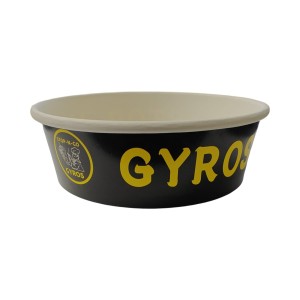 500ml Salad Paper Bowl - Gyros (150mm) - 600ct