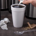 16j16 White Foam Cup 16oz Dart - 1000ct