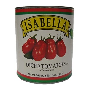 Diced Tomatoes In Juice Cans Isabella - 6/#10