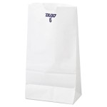 6 Lb. White Paper Bags Duro - 500Ct