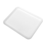 4s White Foam Meat Tray 9 1/4" X 7 1/4" X 1/2" - 500ct