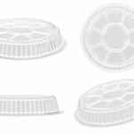 Dome Lid For 9" Round Foil Pan E9Dome Empress - 500Ct
