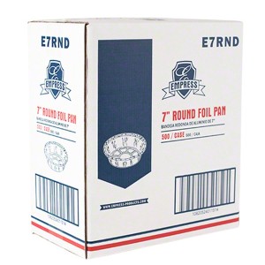 7" Round Foil Pan E7Rnd Empress - 500Ct