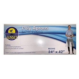 Poly Aprons 24x42 Sunset - 10/100ct