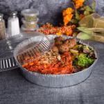 Ops Dome Lid For 9" Aluminum Foil Container Af-Kdl09 Karat - 500Ct