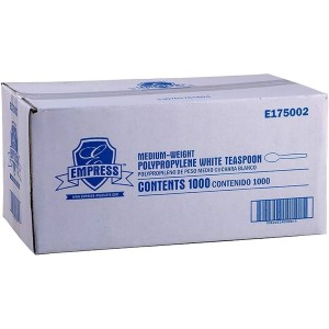 Teaspoon Medium Weight White E175002 Empress - 1000Ct