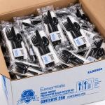 Cutlery Kit Heavy Weight Black E188000 Empress - 250Ct