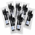 Cutlery Kit Heavy Weight Black E188000 Empress - 250Ct
