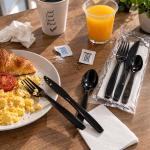 Cutlery Kit Heavy Weight Black E188000 Empress - 250Ct