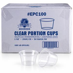 Clear Portion Cups 1Oz Epc100 Empress - 2500Ct