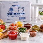 Clear Portion Cups 1Oz Epc100 Empress - 2500Ct