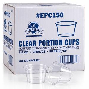 Clear Portion Cups 1.5Oz Epc150 Empress - 2500Ct