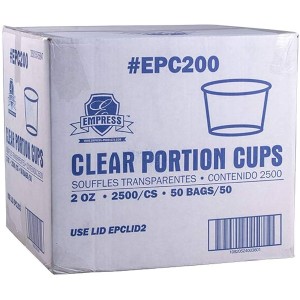 Clear Portion Cups 2Oz Epc200 Empress - 2500Ct
