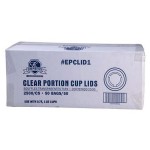 Clear Portion Cup Lids 1Oz Epclid1 Empress - 2500Ct
