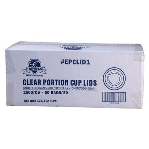 Clear Portion Cup Lids 1Oz Epclid1 Empress - 2500Ct