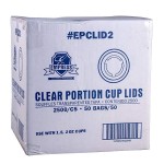 Clear Portion Cup Lids 1.5/2Oz Epclid2 Empress - 2500Ct