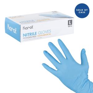 Nitrile Powder-free Glove (large) Blue Fp-gn1028 Karat - 1000ct