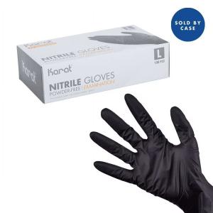 Nitrile Powder-free Glove (large) Black Fp-gn1028b Karat - 1000ct