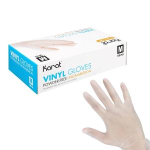 Vinyl Powder-free Glove (medium) Clear Fp-gv1007 Karat - 1000ct