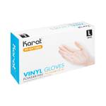 Vinyl Powder-Free Glove (Large) Clear Fp-Gv1008 Karat - 1000Ct