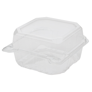 6” Clear Pet Plastic Hinged Containers Hc66pet-1c Karat – 500ct