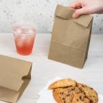 4 Lb. Kraft Paper Bags Fp-Sos04K Karat - 4/500Ct