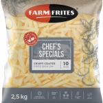 3/8" Straight Cut Fries Skin-On Farm Frites - 6/5 Lb