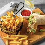 3/8" Straight Cut Fries Skin-On Farm Frites - 6/5 Lb