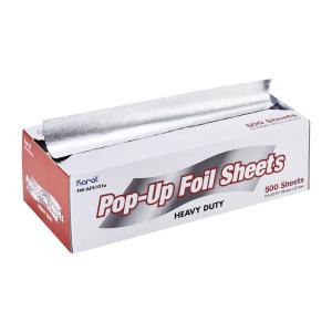 10.75" X 12" Aluminum Pop-up Foil Sheets Heavy Duty Fw-afs101 Karat - 6/500ct