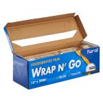 12" X 2000' Wrap N’ Go Foodservice Film W/ Cutter Fw-wng1220 Karat - 1roll