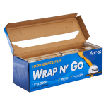 12" X 2000' Wrap N’ Go Foodservice Film W/ Cutter Fw-Wng1220 Karat - 1Roll