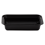 16 Oz Microwaveable Black W/Clear Lids, Rectangular Im-Fc1016B Karat - 150Ct