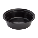 32 Oz Microwaveable Black W/clear Lids, Round Im-fc4032b Karat - 150ct