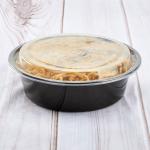 32 Oz Microwaveable Black W/clear Lids, Round Im-fc4032b Karat - 150ct