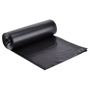 38X58 Ld 1.5 Mil Black 55-60 Gallon Liner Rolls Js-Ll385815B Karat - 100Ct