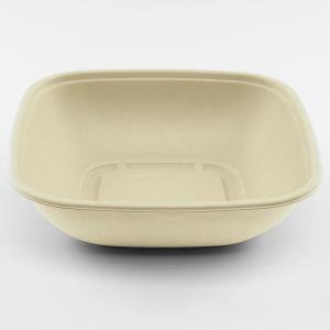 48oz Bagasse Bowl Square Natural Pfas Free Ke-bbs48n-ff Karat - 300ct
