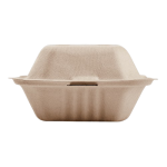 6"x6" Bagasse Hinged Container Natural Pfas Free Ke-bhc66n-1cff Karat - 500ct