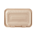 9"X6" Bagasse Hinged Container Natural Pfas Free Ke-Bhc96N-1Cff Karat - 200Ct