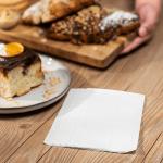 Tall Fold Napkin 13.5x7 1 Ply White Kn-f137-1w Karat - 20/500pcs