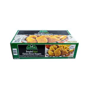 Uncooked Breaded Halal Chicken Nugget Garden Valley - 10lbs