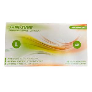 Disposable Gloves Non-Sterile Peva Large Sani-Sure - 10/200Ct