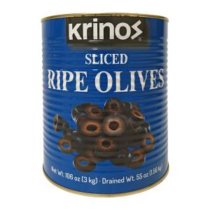 Sliced Ripe Olives Can Krinos - 6/#10